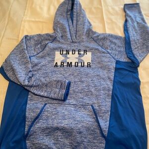 Under Armour Heathered Royal Blue Hoodie. Size XXL (fits more like XL)